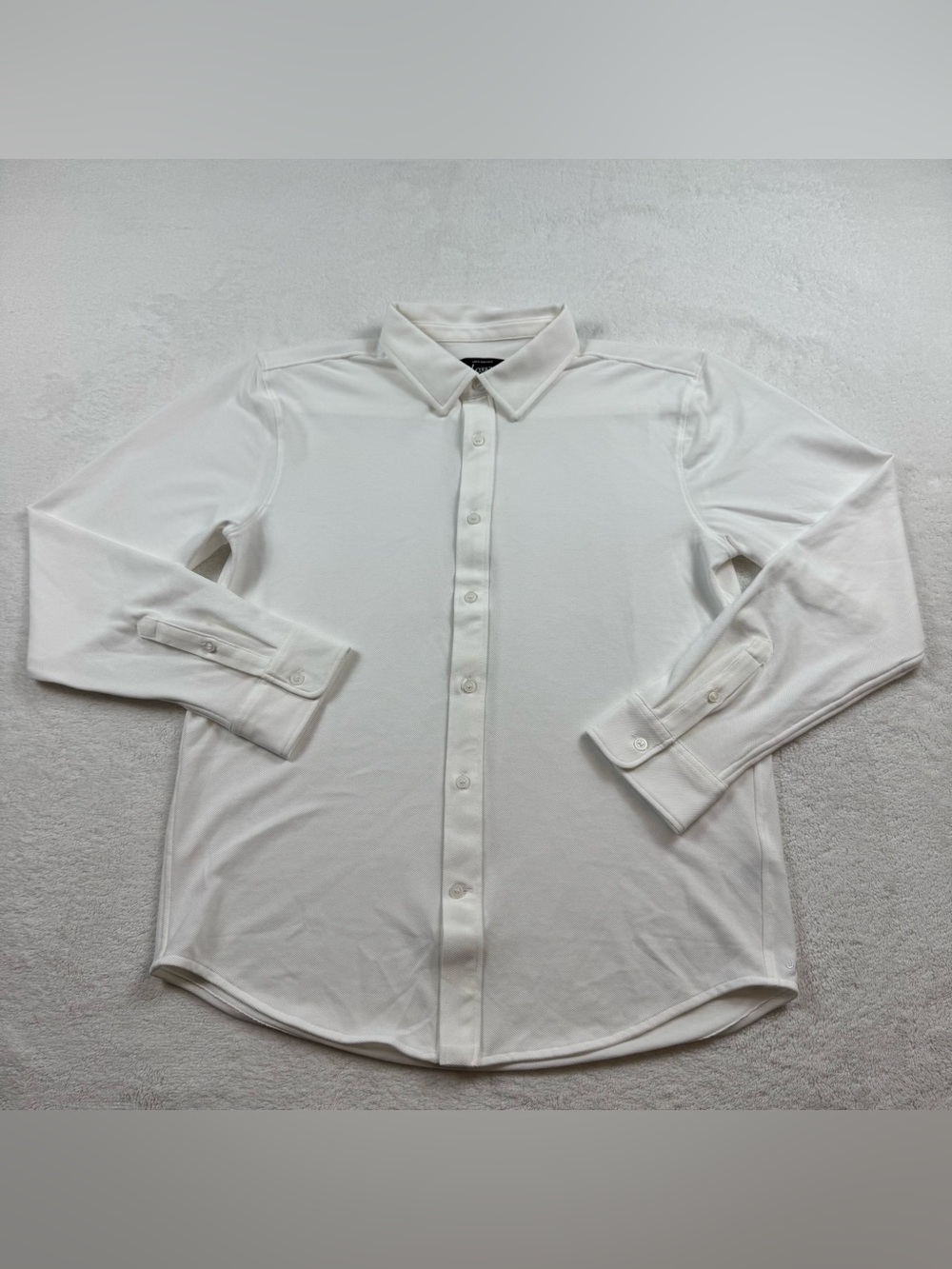 Jack Archer Legacy knit shirt men’s size L white button down long sleeve